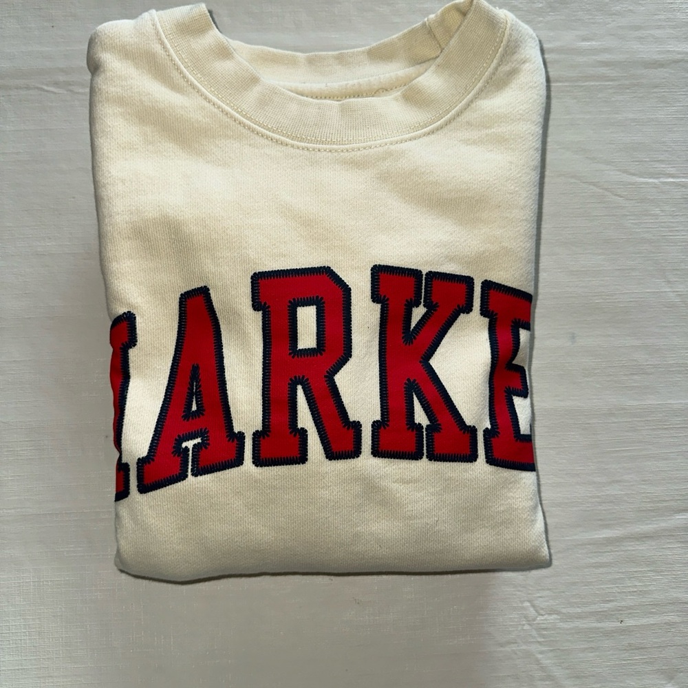 Market Women sweatshirt size small Color Ivory/eggshell Pre-owned